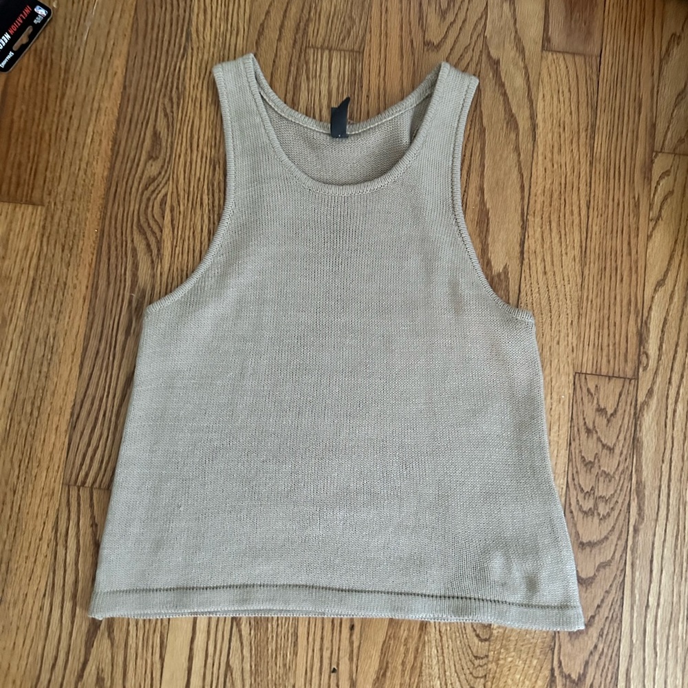 Never-worn, sweater material, full length